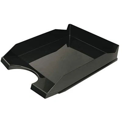 Abbildung von OFFICE PRODUCTS 18016021 05 Briefkorb für den Schreibtisch, Polystyrene/PP, A4, schwarz