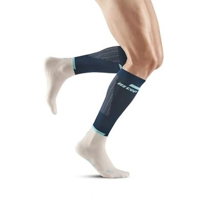 Abbildung von CEP THE RUN Compression Kniestrümpfe, Herren, Größe: Medium, Blue off white