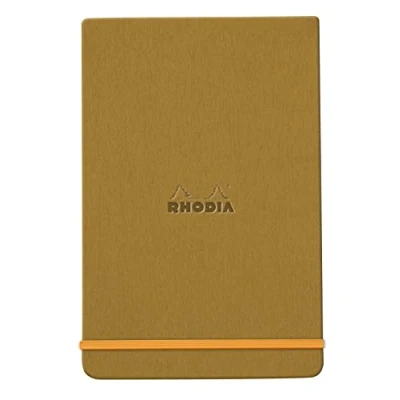 Abbildung von Rhodia 194340C Notizbuch Webnotepad 9x14 cm, 96 Blatt abtrennbar liniert 90 g, 1 Stück, Gold