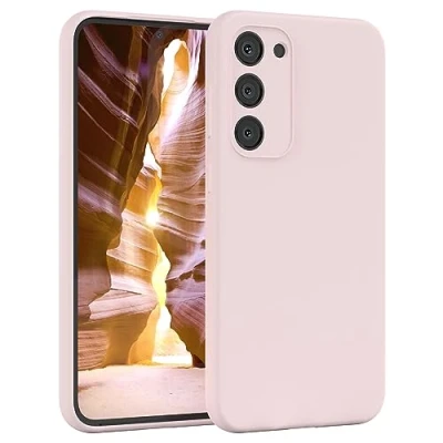 Abbildung von EAZY CASE Hülle Silikon kompatibel mit Samsung Galaxy S23 Plus Sturzschutz, Phone Case, stoßfestes Abdeckung, Stoßfeste Schutzhülle Weiche Bumper Handyhülle dünn Alt Rosa