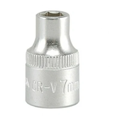 Abbildung von YATO YT 3802 Steckschlüsseleinsatz DIN 3121 7 Chrom Vanadium Stahl
