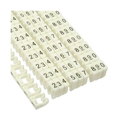 Abbildung von InLine 59961I 100er Pack Kabelmarkierer 6mm, Nr.0 9, weiß