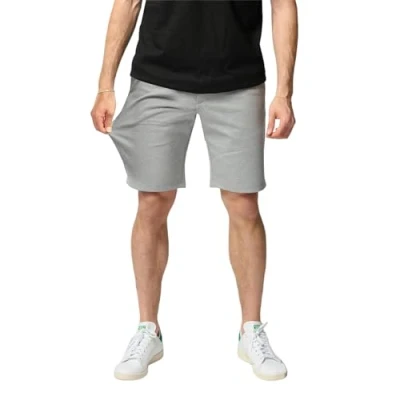 Abbildung von Performance Shorts Herren Stilvolle Regular Fit Stretch Angenehme Praktische Männer für Business &amp; Freizeit (DE/NL/SE/PL, Alphanumerisch, L, Regular, Hellgrau)