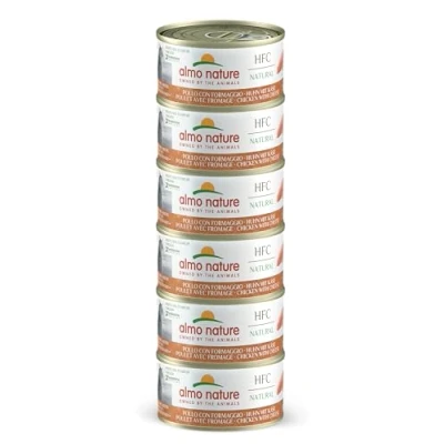 Abbildung von almo nature Megapack Katzenfutter nass Huhn Mit Käse 6er Pack (6x70g)