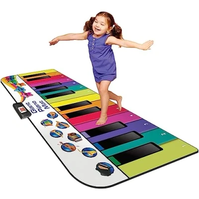 Abbildung von N GEAR Spielzeug Musikinstrument Riesen Klaviermatte XXL Tanzmatte Musikmatte Kids Piano und Musikbox, Soundeffekte Farbcodierte Klaviertasten