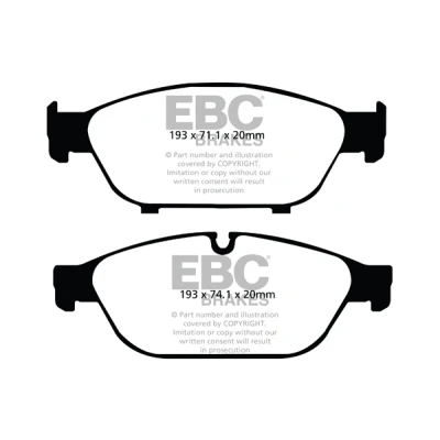 Abbildung von Bremsbelagsatz EBC BRAKES Yellow Stuff DP42086R, Vorne