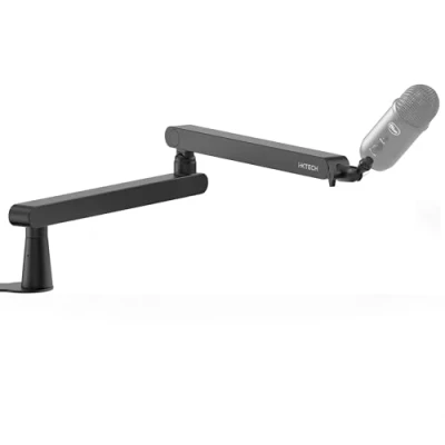 Abbildung von IXTECH Mikrofonarm Verstellbarer 360drehbarer Mikrofonständer Low Profile Mic Arm mit universeller Halterung voll verstellbar für Profis Microfon Boom Kompatibel HyperX BlueYeti Shure Rode LIZARD