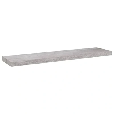 Abbildung von vidaXL Schweberegal Wandregal Schwebend Bücherregal Wandboard Hängeregal Dekoregal Freischwebend Regal Betongrau 90x23,5x3,8cm MDF