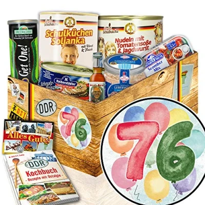 Abbildung von 76. Geburtstagsgeschenke Geschenke 76 Geburtstag Mann Ostpaket Geschenk
