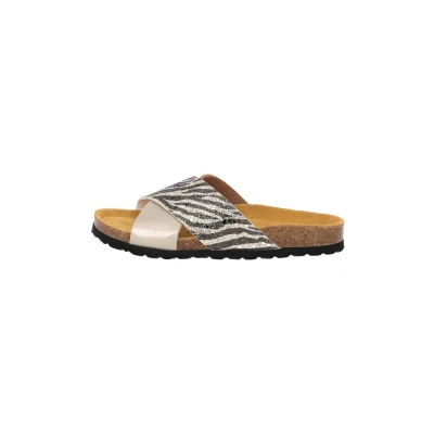 Abbildung von Palado BY SILA Sahin Rianel WILD Pantolette flach, Damen, Größe: 37, Taupe zebra Schuhe