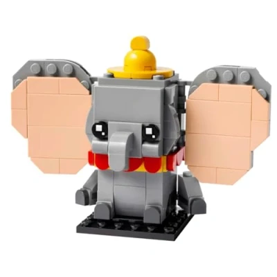 Abbildung von EGO BrickHeadz 40792 Dumbo Bauset für Kinder und Sammler ab 10 Jahren, 176 Teile, ikonische Disney Figur, farbenfrohes Modell zum Bauen Ausstellen