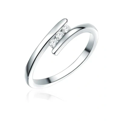 Abbildung von Rafaela Donata Silberring Damen Ring aus 925 Sterling Silber, mit Zirkonia in Herz Optik