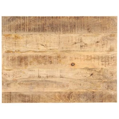 Abbildung von vidaXL Mangoholz Massiv Tischplatte Massivholzplatte Holzplatte Ersatztischplatte Holz Platte für Esstisch Esszimmertisch 25 27mm 80x60cm