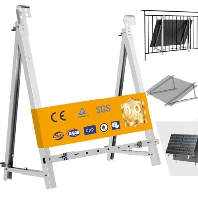 Abbildung von E.For.U Solarmodul Halterung Balkonkraftwerk Halterung, (Verstellbar Winkel 10 30, für die meisten Solarmodule, Balkone, 0% MwSt)