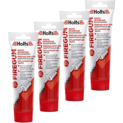 Abbildung von Holts 4X Auspuffanlage Montagepaste Firegum Tube Autopflege Rohrverbindung Gasdicht Hitzebeständig 150 G 204204