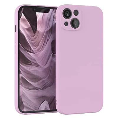 Abbildung von EAZY Case Silikonhülle für iPhone 13 Hülle Silikon Violett weich stoßfeste Handyhülle Schutzhülle mit Kameraschutz Dünn Premium Schutz Cover TPU Phone Bumper in Flieder