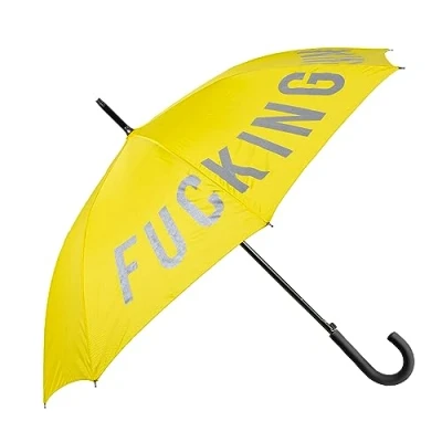 Abbildung von FISURA Großer Regenschirm. Jugendschirm. Automatischer Regenschirm mit Knopf. Stabiler bedruckter 106 zentimeter. Durchmesser. (Rain, gelb)