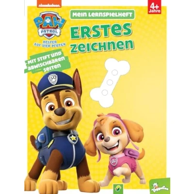 Abbildung von Mein Lernspielheft PAW Patrol Erstes Zeichnen: Ab 4 Jahren. Mit Stift und abwischbaren Seiten