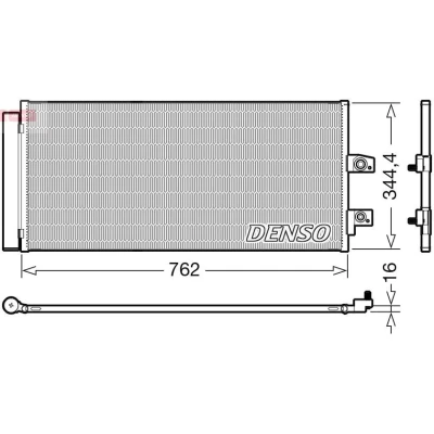Abbildung von DENSO DCN33016 Klimakondensator mit Trockner R 134a