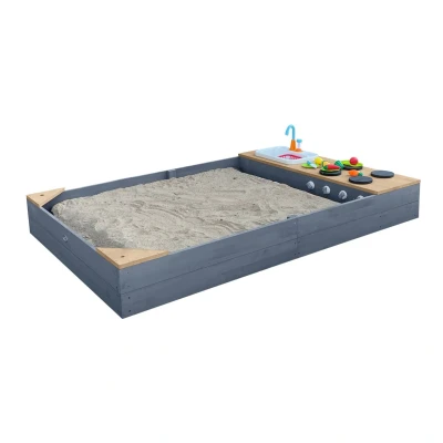 Abbildung von AXI Kelly Sandkasten mit Spielküchenzeile Grau/braun