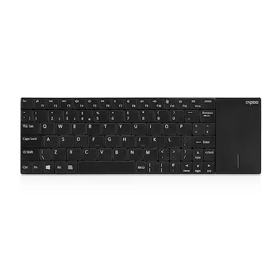 Abbildung von Rapoo E2710 Wireless Touch Tastatur mit Touchpad kabellos 2.4 GHz Schwarz