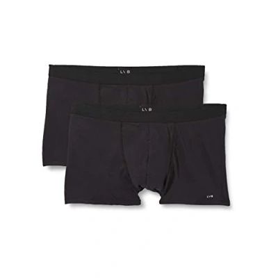 Abbildung von LVB Boxer Bi pack aus Baumwolle Herren x2 , Schwarz 6/XL