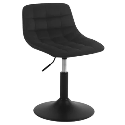 Abbildung von Woltu Barhocker (1 St), 360 Schwenken Samt Sitz 38 49.5cm Hoch schwarz
