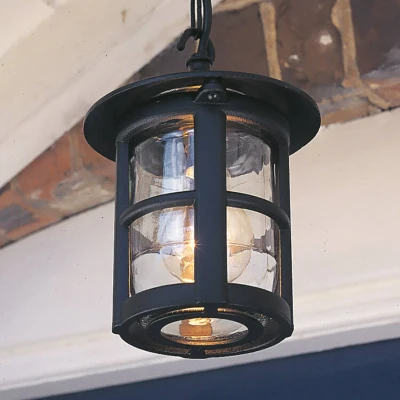 Abbildung von Elstead Lighting BL21B BLACK Hängeleuchte Hereford 1xE27 H:26 Ø:15