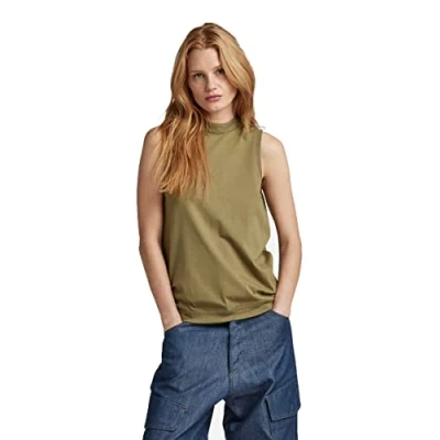 Abbildung von G Star PARA Simple TANK Top, Damen, Größe: Large, Avocado