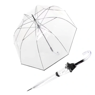 Abbildung von Knirps Damen Glockenschirm C.760 transparent Stardust Black