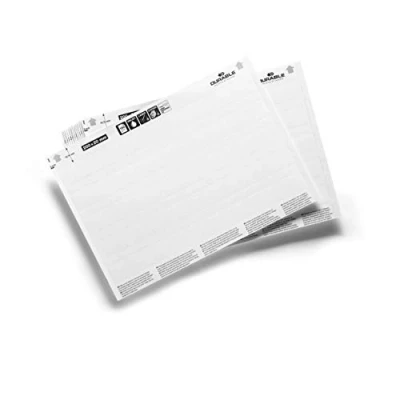 Abbildung von Durable Einsteckschilder Label Refill 200x20mm, 100 Etiketten auf A5 Bögen, weiß, 800002