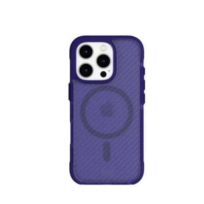 Abbildung von tech21 EvoArmor für iPhone 16 Pro kompatibel mit MagSafe Aufprallschutz Hülle 21x Militärstandard getestet in Blau