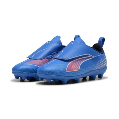 Abbildung von Puma Ultra 6 PLAY FG/AG Unisex Fußballschuhe Turf für Kinder, Größe: 25, blue/white/glowing red Schuhe