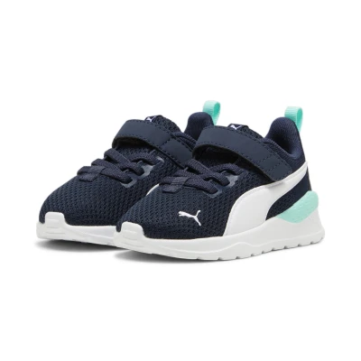 Abbildung von Puma Anzarun LITE Laufschuh Neutral Club navy whitemint für Kinder, Größe: 21, white mint Schuhe