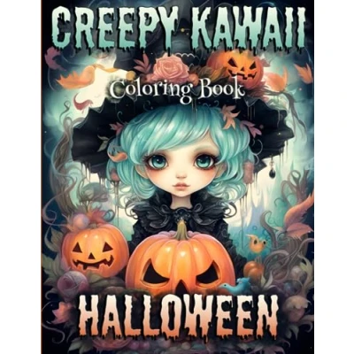 Abbildung von Creepy Kawaii Halloween Coloring Book: Cute Spooky Gothic Horror Book for Adults