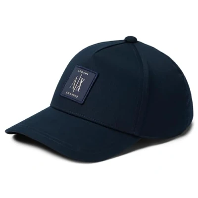 Abbildung von Armani Exchange Men&#039;s Icon Project, Logo tab Baseball Cap, Navy, Einheitsgröße