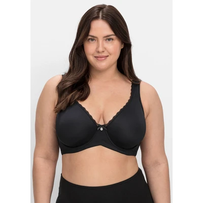 Abbildung von Sheego 2 PACK Bügel BH, Damen, Größe: 85C, Schwarz weiß