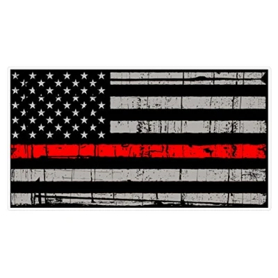 Abbildung von Sticker Designs 10cm! Klebe Folie Wetterfest Made IN Germany Amerika USA Flagge Fahne rot Red Line Used Look D181 UV&amp;Waschanlagenfest Auto Aufkleber Profi Qualität!