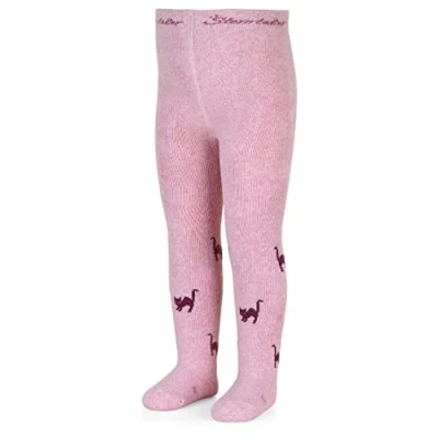 Abbildung von Sterntaler Baby Mädchen Strumpfhose Kleinkind Hexe Babystrumpfhose mit Motiv und Vollplüsch rosa meliert, 74
