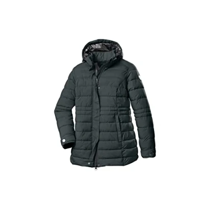 Abbildung von STOY Damen Jacke in Daunenoptik/Steppjacke mit abzippbarer Kapuze STW 11 WMN QLTD JCKT, schwarz, 46, 38825 000