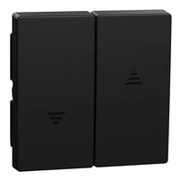 Abbildung von Schneider Electric Merten MEG3855 0403 Wippe für Rollladenschalter und taster, Aus recyceltem Material,schwarz matt, System M