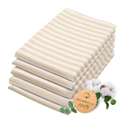 Abbildung von ZOLLNER Geschirrtuch, (Spar Set, 5 tlg), langlebig und saugstark, 50 x 70 cm, 100% Baumwolle, vom Hotelwäschespezialisten