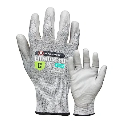 Abbildung von Blackrock Lithium PU Schnittf. Handschuhe Stufe C, Arb.handschuhe Herren/Damen, Sicherh.handsch., Holzschnitzhandsch., schnittf., klingenfest, Arb.handschuhe, Lagerhandschuhe, GriffigkeitGrößen 9/L