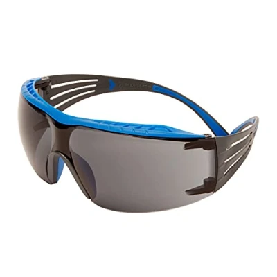 Abbildung von 3M™ SecureFit™ 400X Schutzbrille, blau/grauer Rahmen, Scotchgard™ Antikratz /Antibeschlag Beschichtung (K&amp;N), graue Scheibe, SF402XSGAF BLU