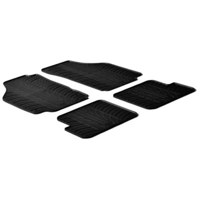 Abbildung von Gledring 0371 Fußmattensatz Gummi vorne und hinten 4 schwarz 750mm 550mm LANCIA: Ypsilon II