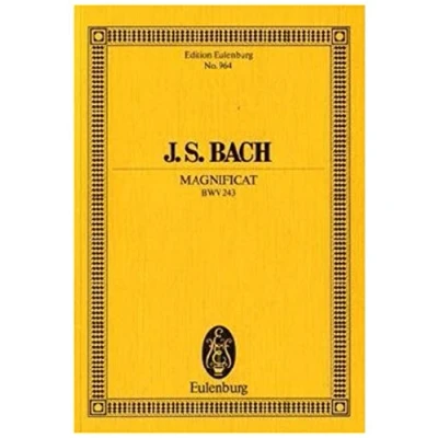 Abbildung von Magnificat D Dur: BWV 243. 5 Solostimmen, Chor und Orchester. Studienpartitur. (Eulenburg Studienpartituren)