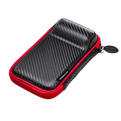 Abbildung von Casemaster Unisex Erwachsene rotem Sport Darttasche Reißverschluss