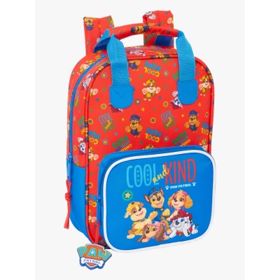 Abbildung von Paw Patrol Cool Kinderrucksack mit Griffen, anpassbar an den Wagen, ideal für Kinder verschiedener Altersgruppen, bequem und vielseitig, Qualität Widerstandsfähigkeit, 20 x 8 28 cm, Rot/Blau