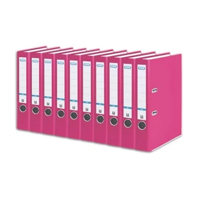 Abbildung von Elba Ordner A4, Smart Pro, 5 cm schmal, Kunststoff außen, pink, 10 Stück