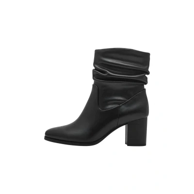 Abbildung von MARCO TOZZI Damen Stiefeletten mit Absatz Vegan Reißverschluss, Schwarz (Black), 41 EU
